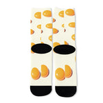 Egg Yolk Pattern Print Long Socks