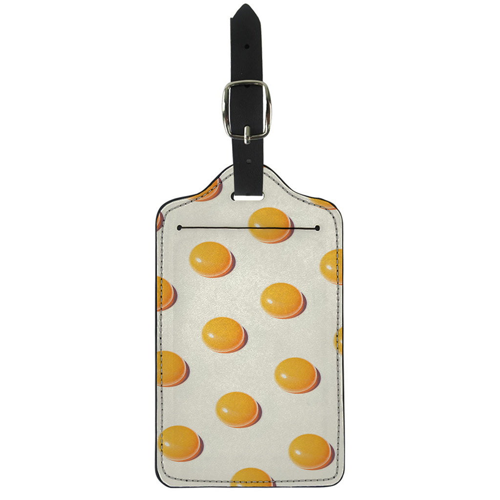 Egg Yolk Pattern Print Luggage Tag