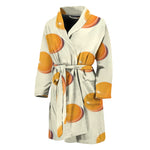 Egg Yolk Pattern Print Men's Bathrobe