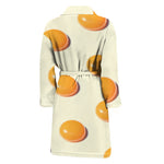 Egg Yolk Pattern Print Men's Bathrobe