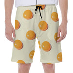 Egg Yolk Pattern Print Men's Beach Shorts