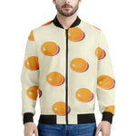 Egg Yolk Pattern Print Men's Bomber Jacket