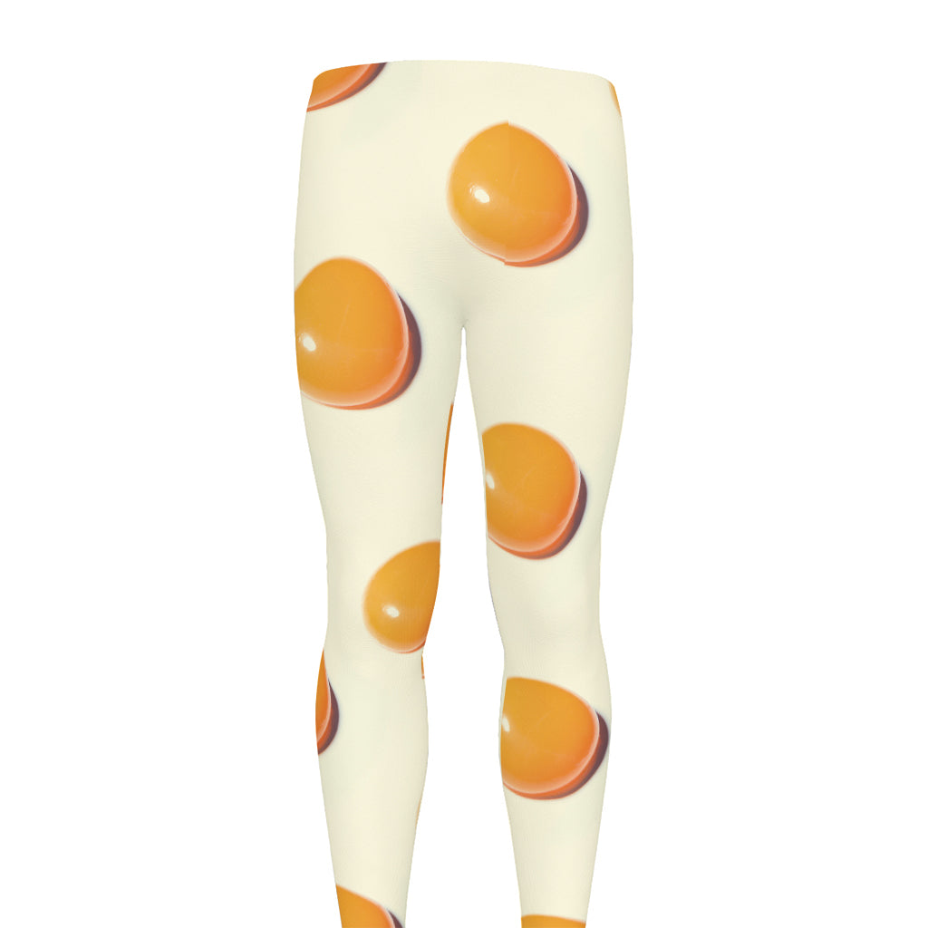 Egg Yolk Pattern Print Men's leggings