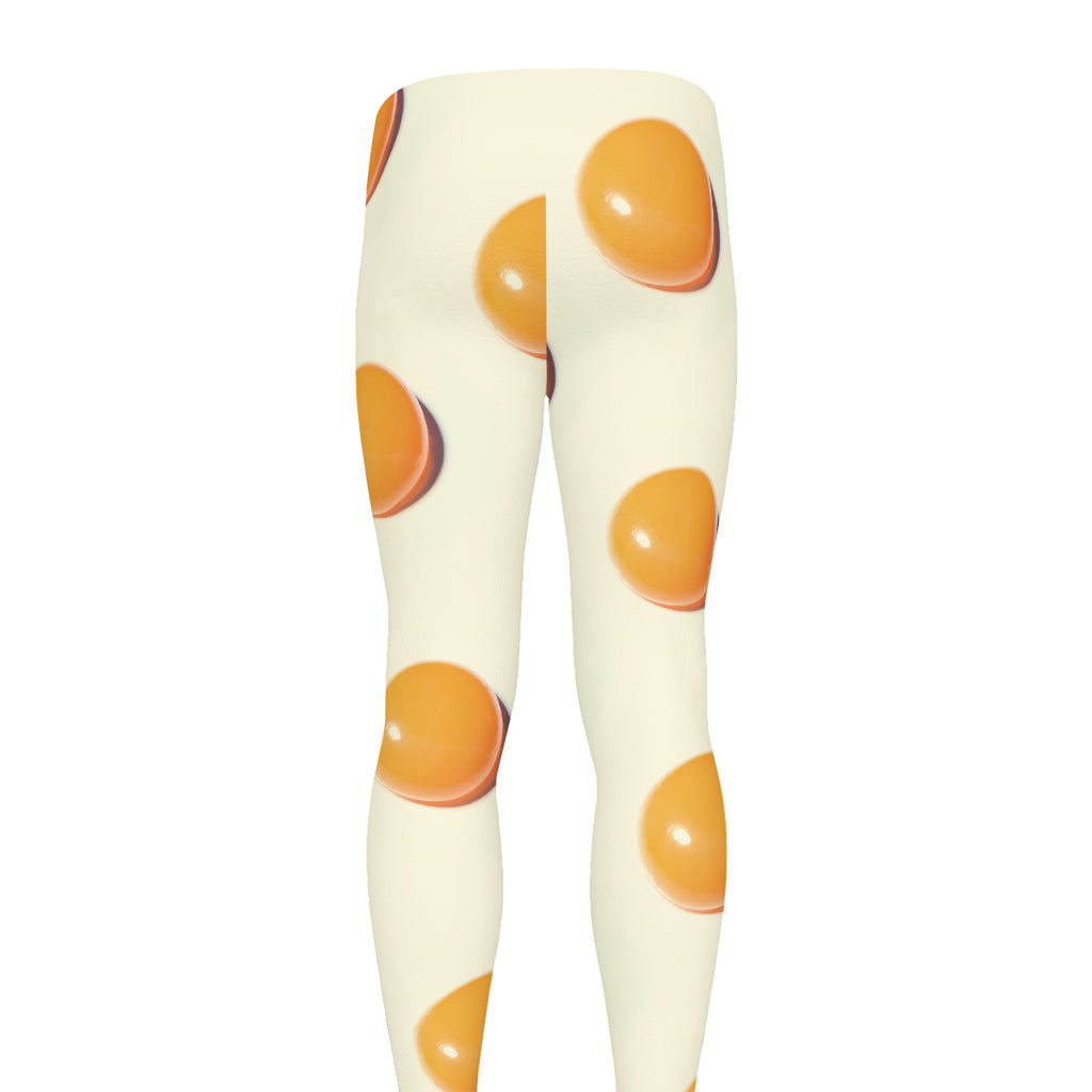 Egg Yolk Pattern Print Men's leggings