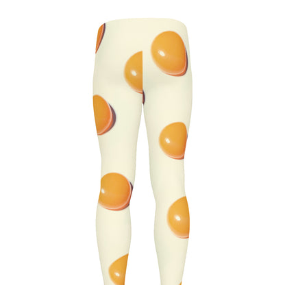 Egg Yolk Pattern Print Men's leggings