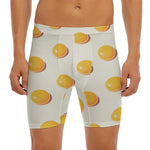Egg Yolk Pattern Print Men's Long Boxer Briefs