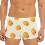 Egg Yolk Pattern Print Men's Short Boxer Briefs