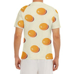Egg Yolk Pattern Print Men's Short Sleeve Rash Guard