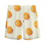 Egg Yolk Pattern Print Men's Sports Shorts