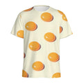 Egg Yolk Pattern Print Men's Athletic T-Shirt