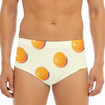 Egg Yolk Pattern Print Men's Triangle Swim Briefs