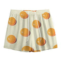 Egg Yolk Pattern Print Mesh Shorts