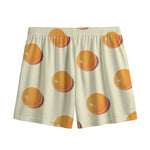Egg Yolk Pattern Print Mesh Shorts