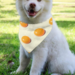Egg Yolk Pattern Print Over The Collar Dog Bandana