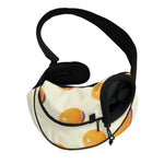 Egg Yolk Pattern Print Pet Sling Carrier