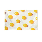 Egg Yolk Pattern Print Polyester Flag