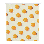 Egg Yolk Pattern Print Polyester Shower Curtain