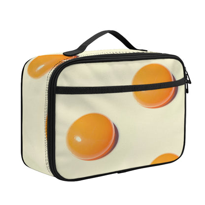 Egg Yolk Pattern Print Portable Lunch Bag