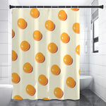 Egg Yolk Pattern Print Premium Shower Curtain