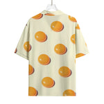 Egg Yolk Pattern Print Rayon Hawaiian Shirt