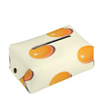 Egg Yolk Pattern Print Rectangle Tissue Box Cover