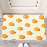 Egg Yolk Pattern Print Rubber Doormat