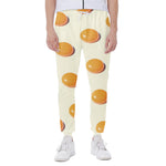 Egg Yolk Pattern Print Scuba Joggers