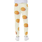 Egg Yolk Pattern Print Scuba Joggers