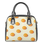 Egg Yolk Pattern Print Shoulder Handbag