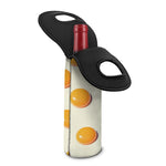 Egg Yolk Pattern Print Single Neoprene Wine Tote