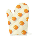 Egg Yolk Pattern Print Single Oven Mitt