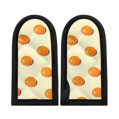 Egg Yolk Pattern Print Skillet Handle Cover