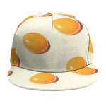 Egg Yolk Pattern Print Snapback Cap