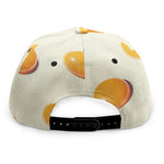 Egg Yolk Pattern Print Snapback Cap