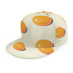Egg Yolk Pattern Print Snapback Cap