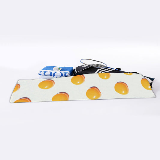 Egg Yolk Pattern Print Sports Towel