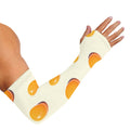 Egg Yolk Pattern Print Sun Protection Arm Sleeves