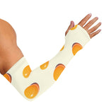 Egg Yolk Pattern Print Sun Protection Arm Sleeves