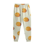 Egg Yolk Pattern Print Sweatpants