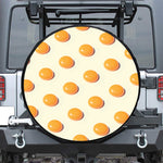 Egg Yolk Pattern Print Tire Cover