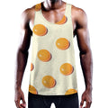 Egg Yolk Pattern Print Men's Workout Tank Top