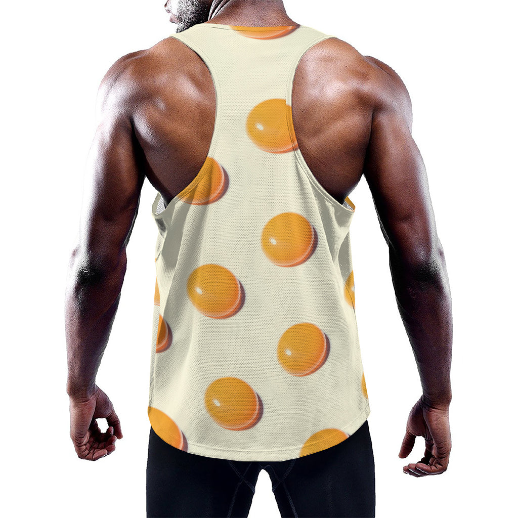 Egg Yolk Pattern Print Training Tank Top