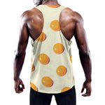 Egg Yolk Pattern Print Training Tank Top