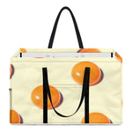 Egg Yolk Pattern Print Utility Tote Bag