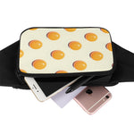 Egg Yolk Pattern Print Waist Bag