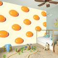 Egg Yolk Pattern Print Wall Sticker