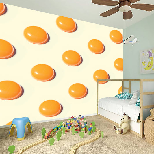 Egg Yolk Pattern Print Wall Sticker