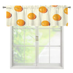 Egg Yolk Pattern Print Window Valance
