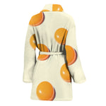 Egg Yolk Pattern Print Women's Bathrobe