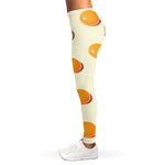 Egg Yolk Pattern Print Women's Leggings